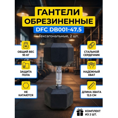 Гантель DFC DB001-47.5 - купить по специальной цене