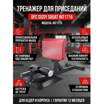 Тренажер под собственным весом DFC Sissy Squat IN21715 - купить по специальной цене