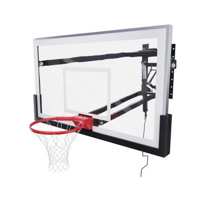 Баскетбольный щит с кольцом DFC со съёмным регулятором высоты, стекло 12 мм, 180 х 105 см - купить по специальной цене