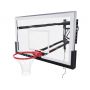 Баскетбольный щит с кольцом DFC со съёмным регулятором высоты, стекло 12 мм, 180 х 105 см