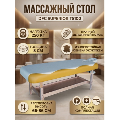 Стационарный массажный стол DFC Superior TS100 - купить по специальной цене